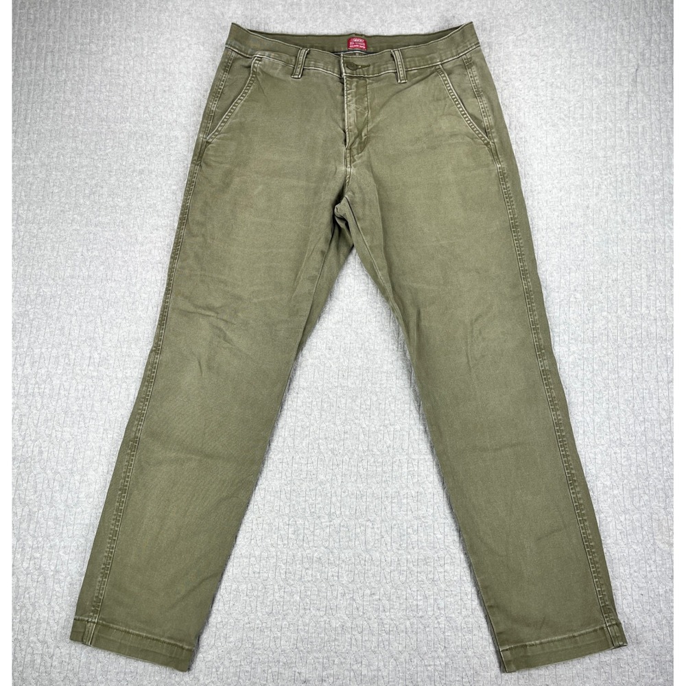 Levi's XX Chino Pants Mens 31x30 Fits 31X28 Olive Green Relaxed Taper  Cotton